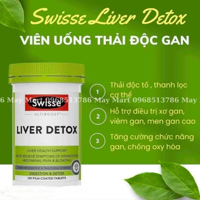 Viên uống hỗ trợ thải độc gan Swisse Ultiboost Liver Detox của Úc 200 viên