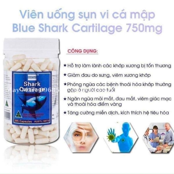 SỤN CÁ MẬP COSTAR SHARK CARTILAGE, ÚC - NHẬP KHẨU