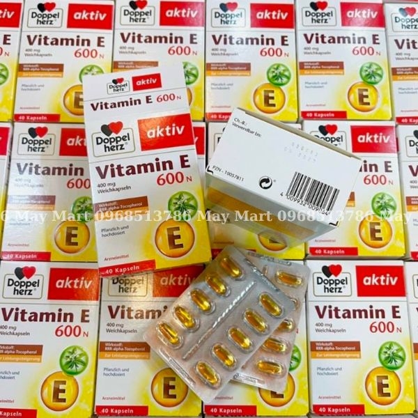 Viên Uống Doppelherz Aktiv Vitamin E 600N, 40 Viên