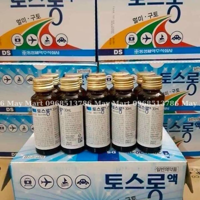 Nước uống Toslong Hàn Quốc phòng ngừa buồn nôn, giảm triệu chứng khó chịu (30 chai x 30ml)