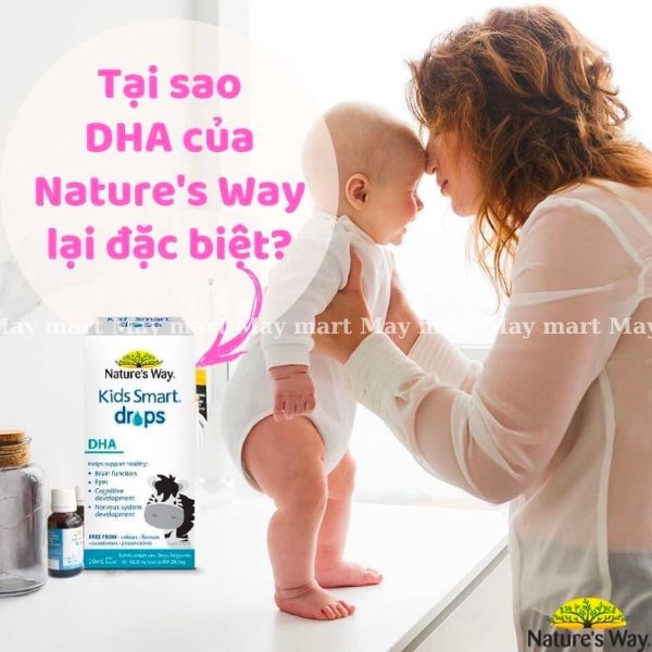 Nature's Way Kids Smart Drops DHA cho bé hỗ trợ phát triển não bộ, thị lực