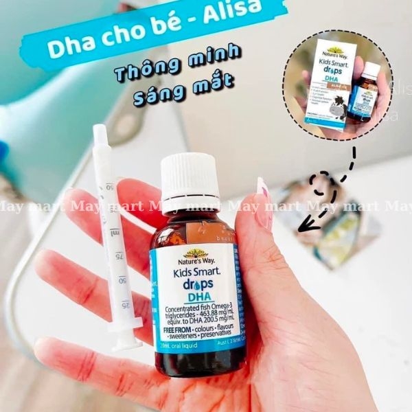 Nature's Way Kids Smart Drops DHA cho bé hỗ trợ phát triển não bộ, thị lực