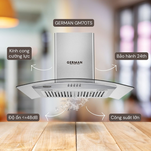 Máy Hút Mùi German GM 70TS