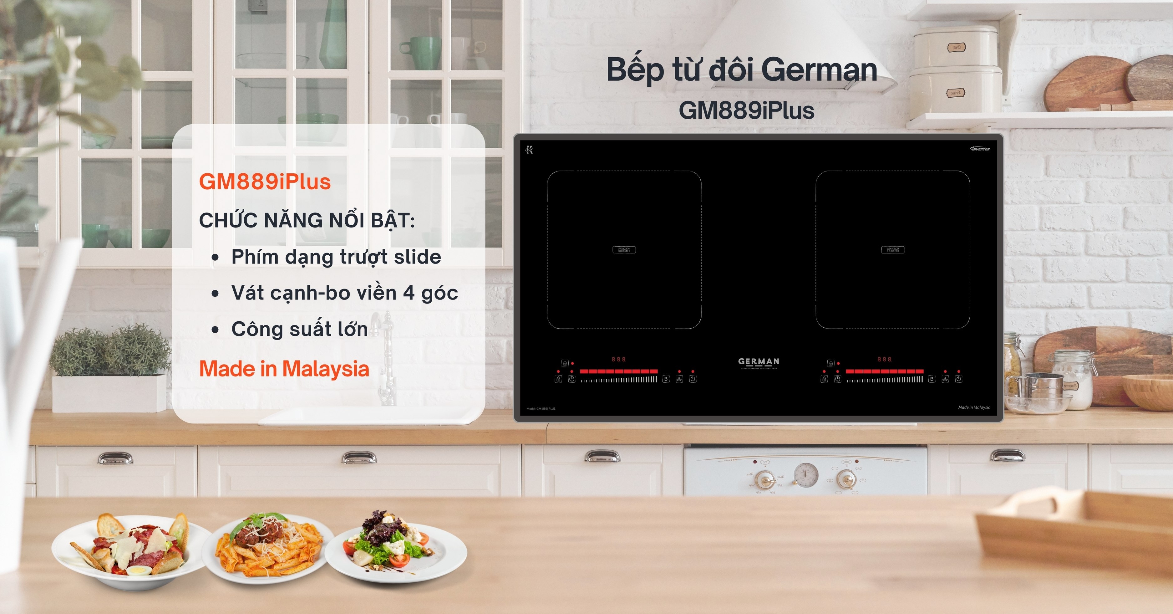 Bếp Từ Đôi German GM 889iPlus