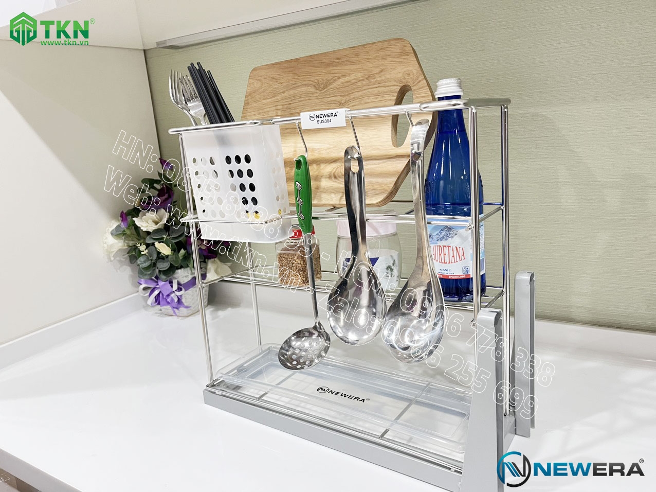 NGĂN KỆ GIA VỊ CHAI LỌ NEWERA NE699.200