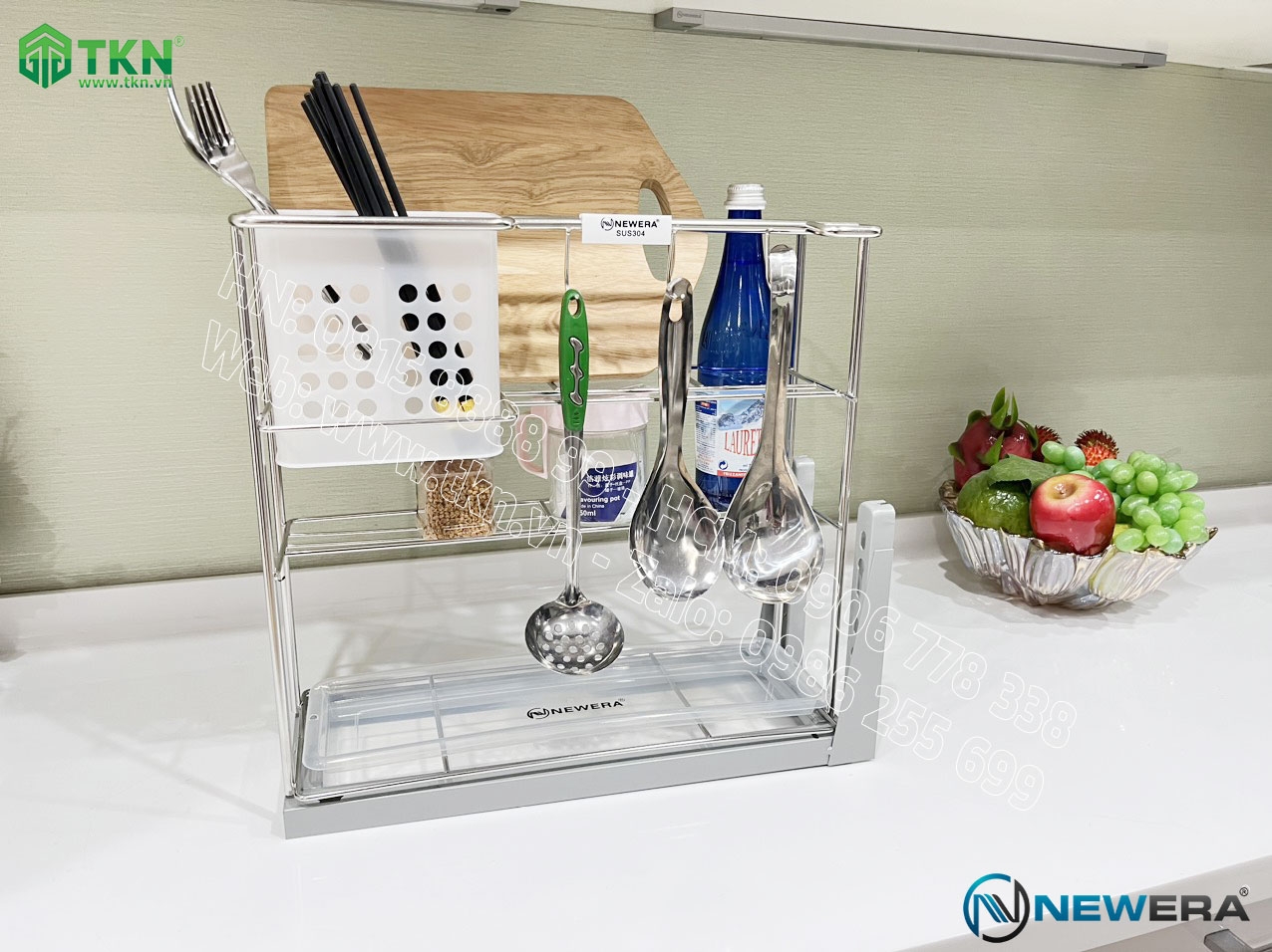 NGĂN KỆ GIA VỊ CHAI LỌ NEWERA NE699.200