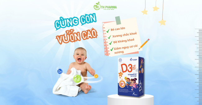 CÓ CẦN BỔ SUNG VITAMIN D3, K2 CHO TRẺ KHÔNG?