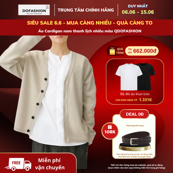 Áo Cardigan nam thanh lịch nhiều màu QDOFASHION