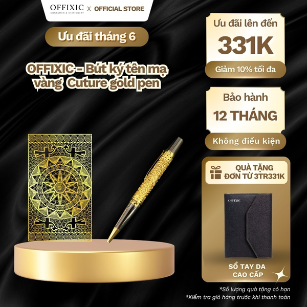 OFFIXIC - Bút ký tên mạ vàng  Cuture gold pen